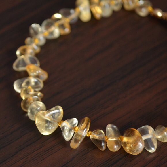 Hand Knotted Citrine Gemstone Bracelet - Picture 8 of 13